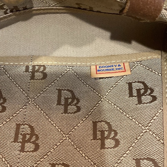 Dooney & Bourke Tan and Brown Shoulder Bag - Picture 2 of 5